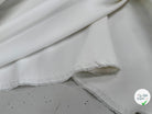 CREPE LOURD POLYVISCOSE ET COTON STRETCH TRÈS BELLE TENUE BLANC LÉGÈREMENT CASSÉ - My Little Coupon