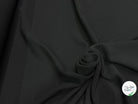 Tissu crêpe lourd polyviscose laine noir