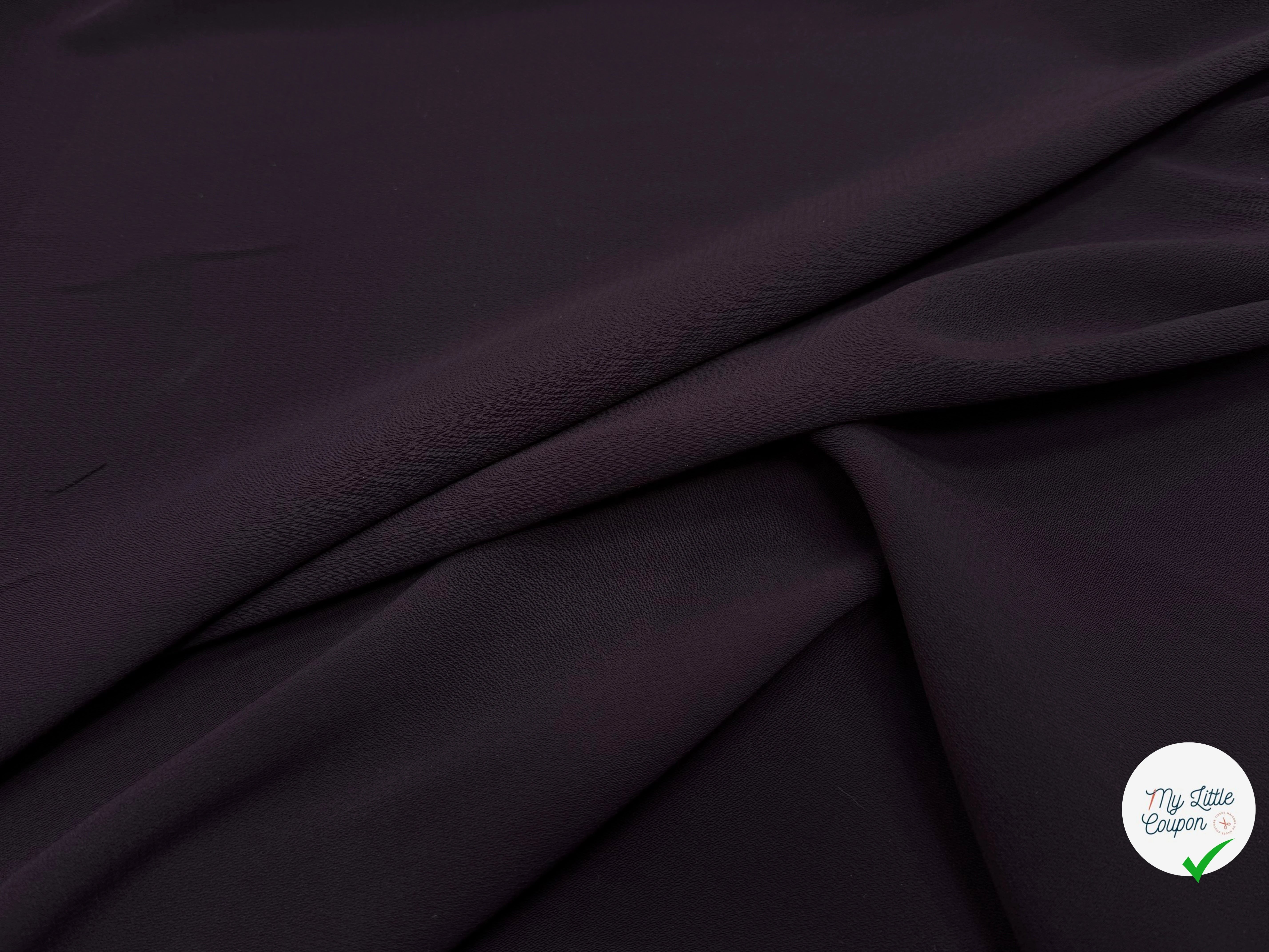CREPE LOURD PRUNE 140CM - My Little Coupon