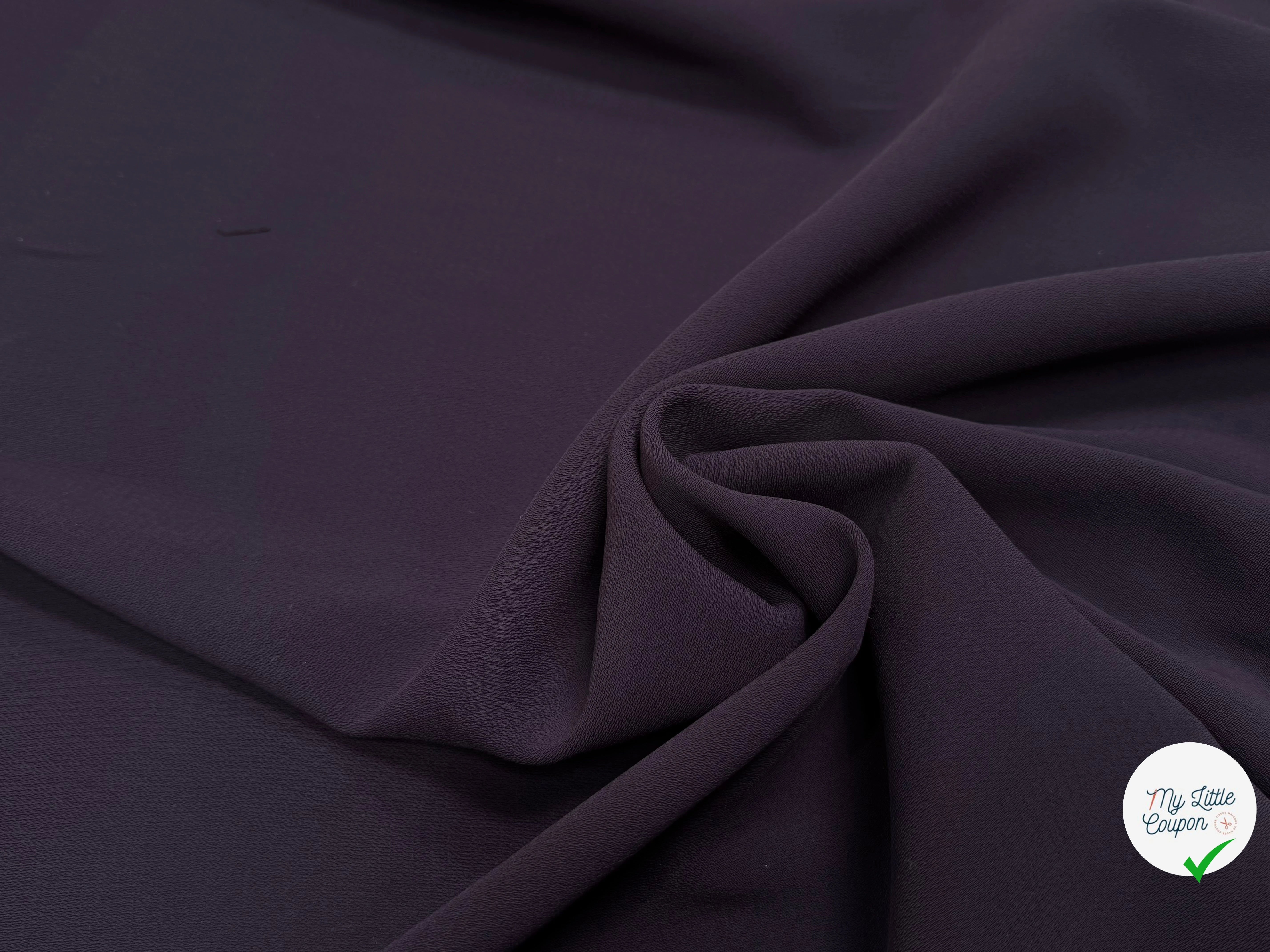 CREPE LOURD PRUNE 140CM - My Little Coupon