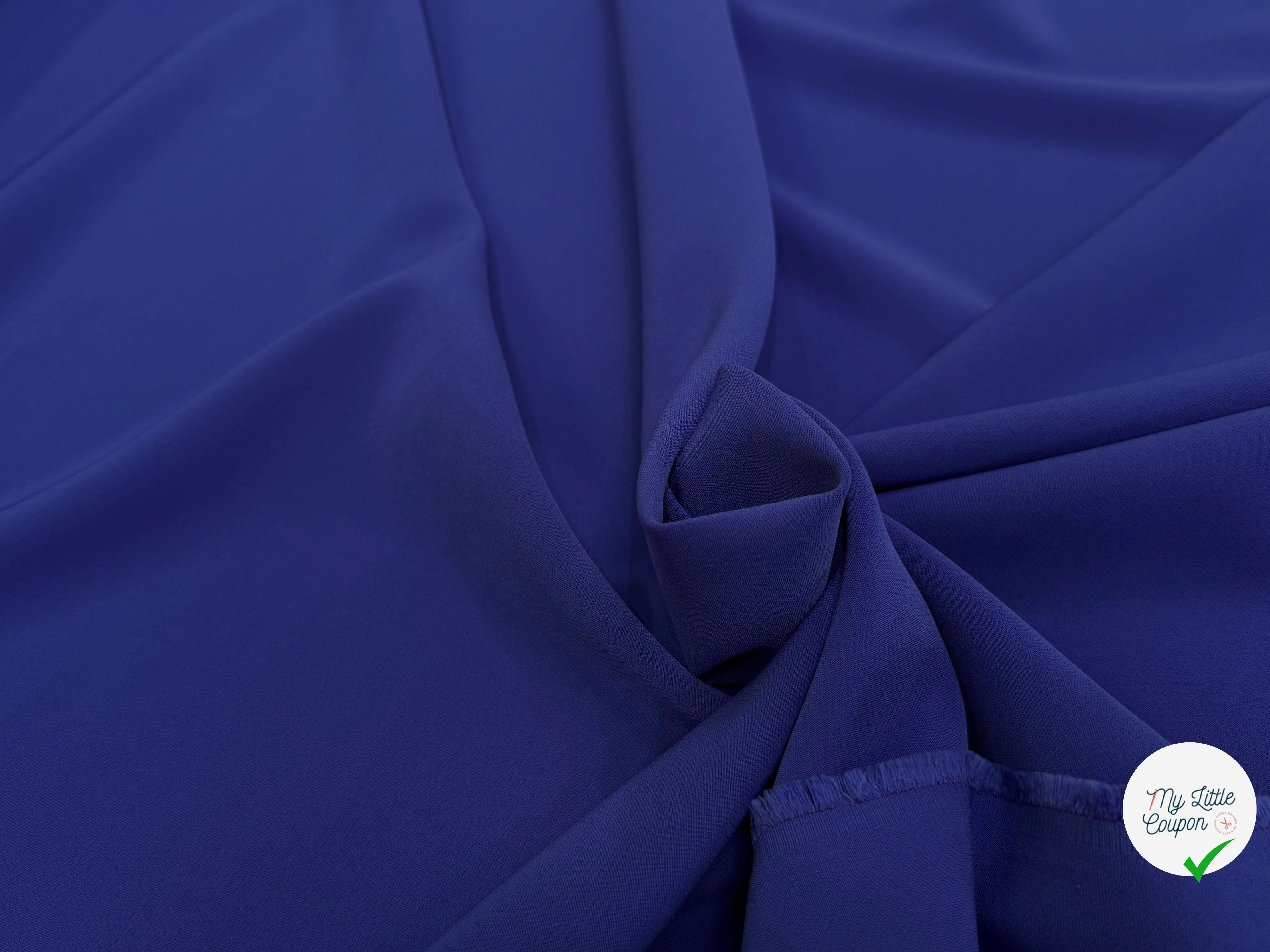 CREPE LOURD STRETCH BLEU SUPER TOMBÉ - My Little Coupon