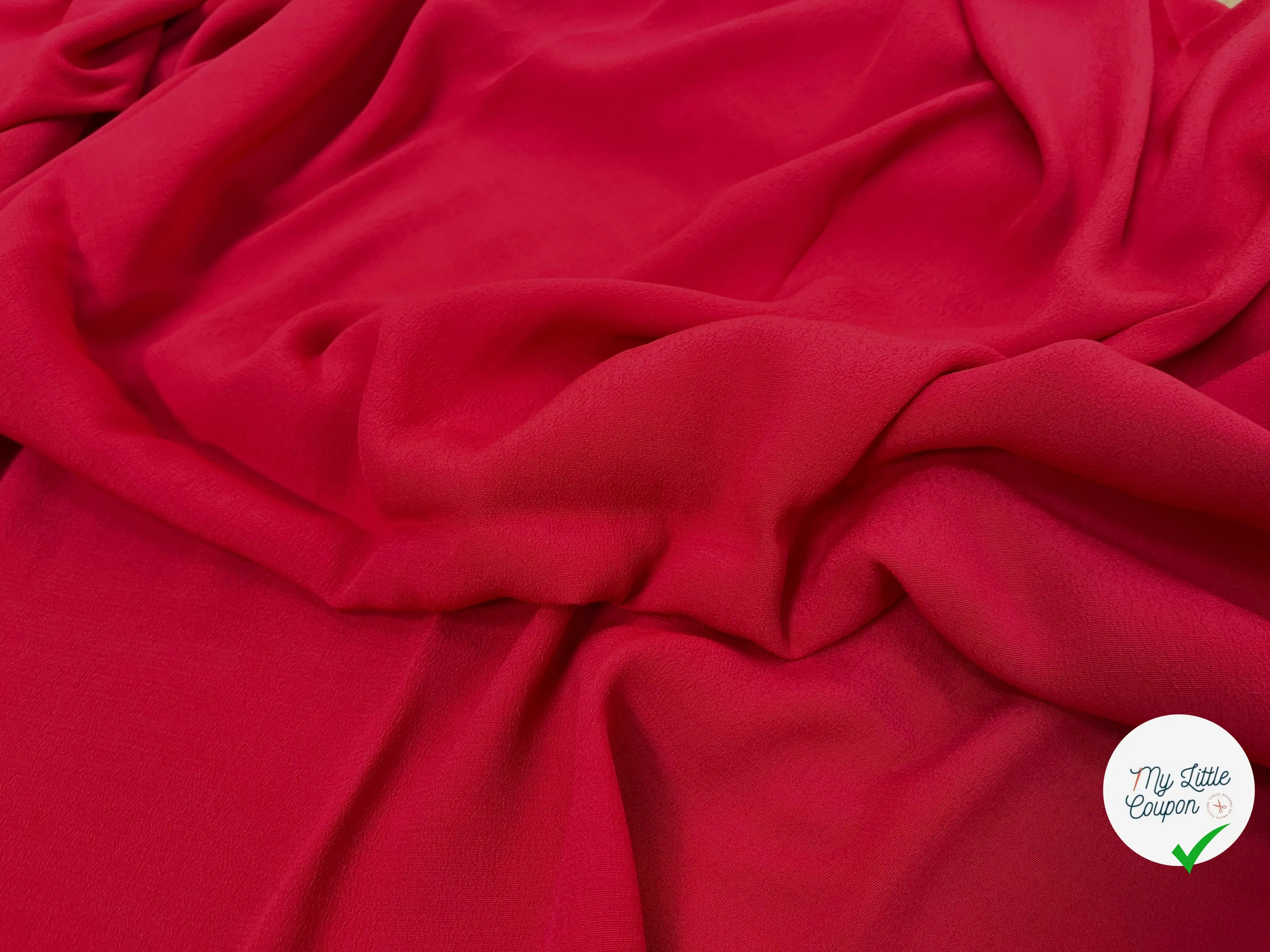 CRÊPE MAROCAIN 100% VISCOSE UNI RUSTY - My Little Coupon