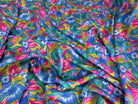 CREPE MAROCAIN VISCOSE FLEURS RETRO - My Little Coupon