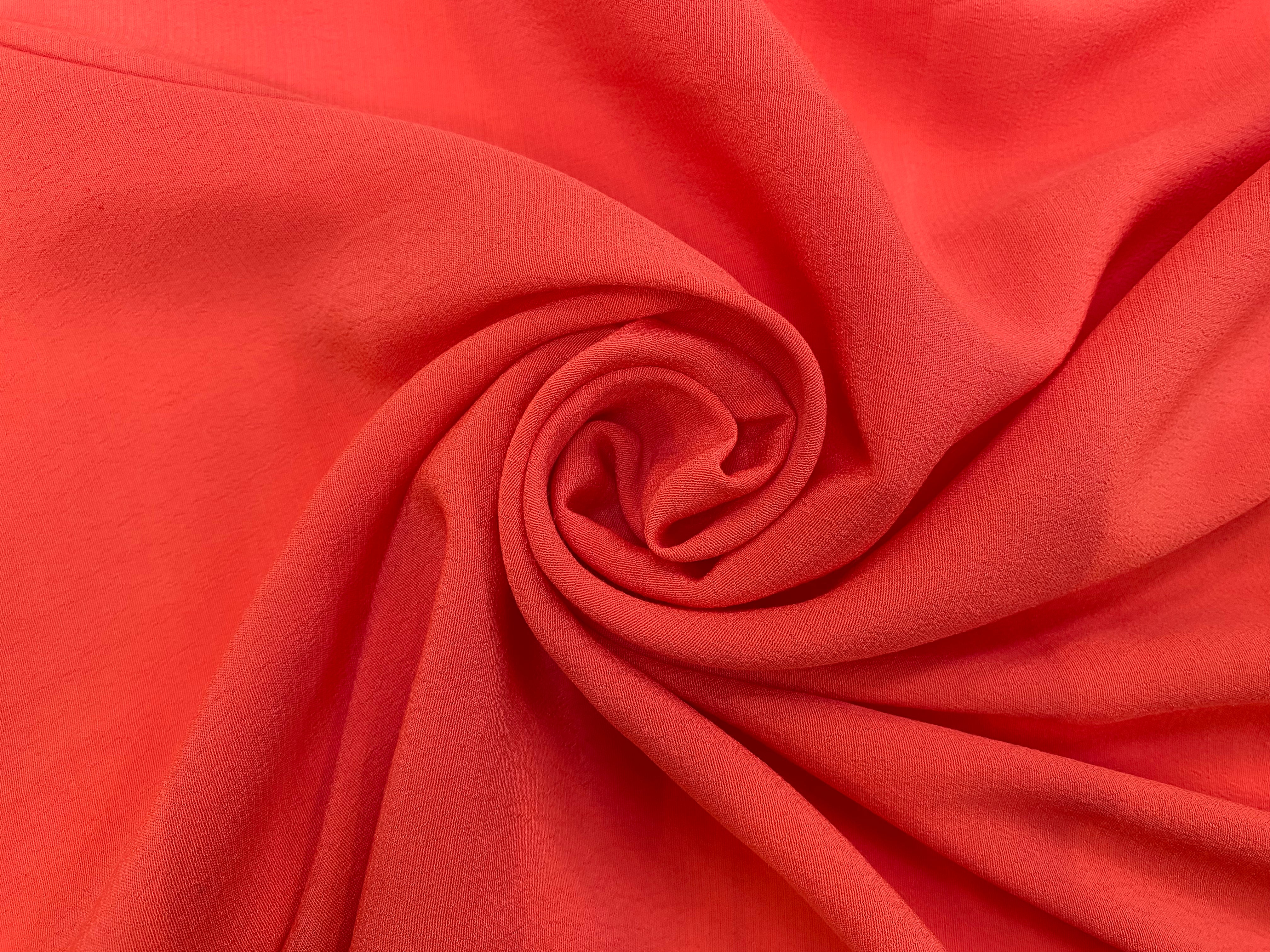 CREPE MAROCAIN VISCOSE ORANGE - My Little Coupon