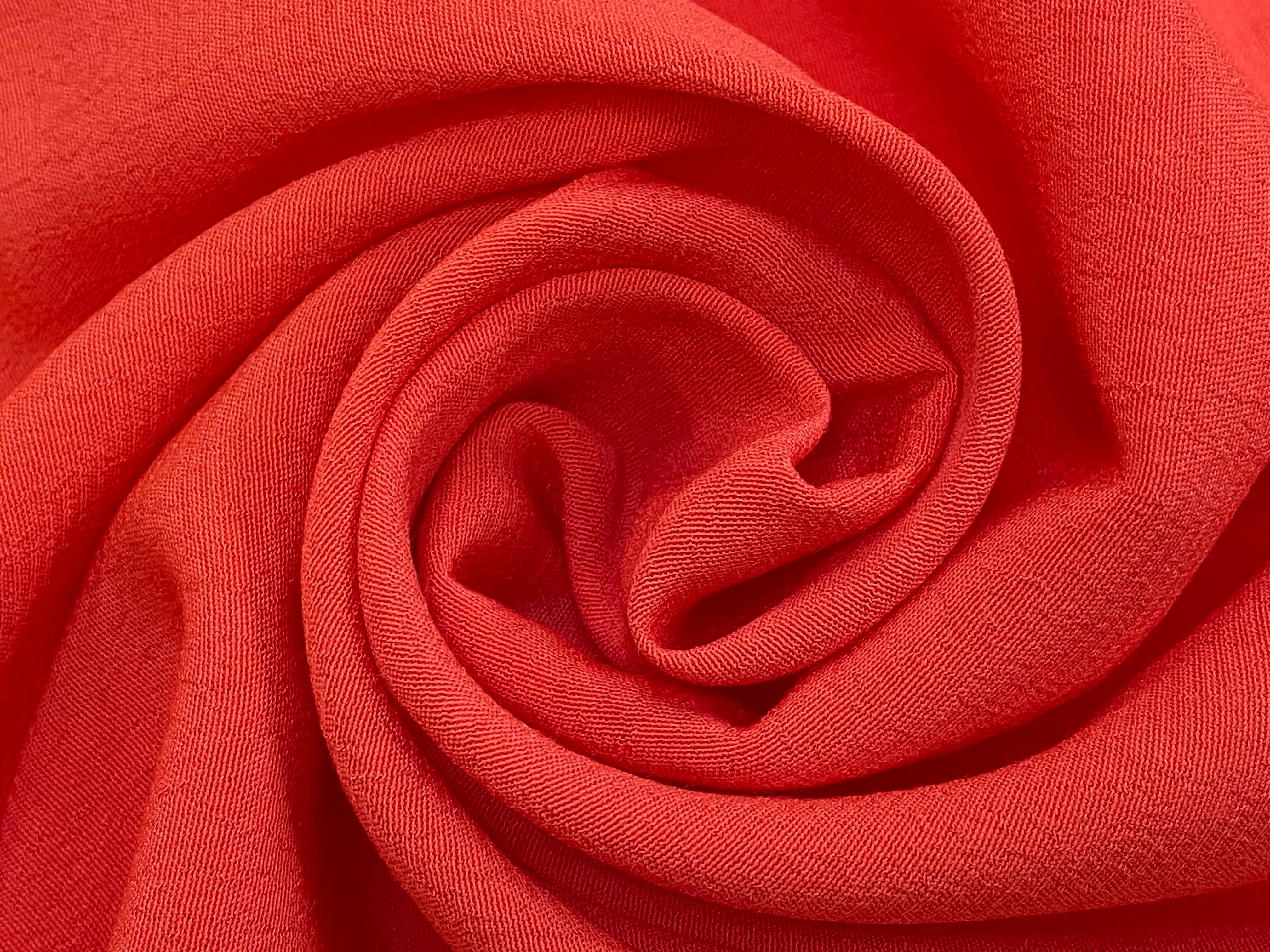 CREPE MAROCAIN VISCOSE ORANGE - My Little Coupon