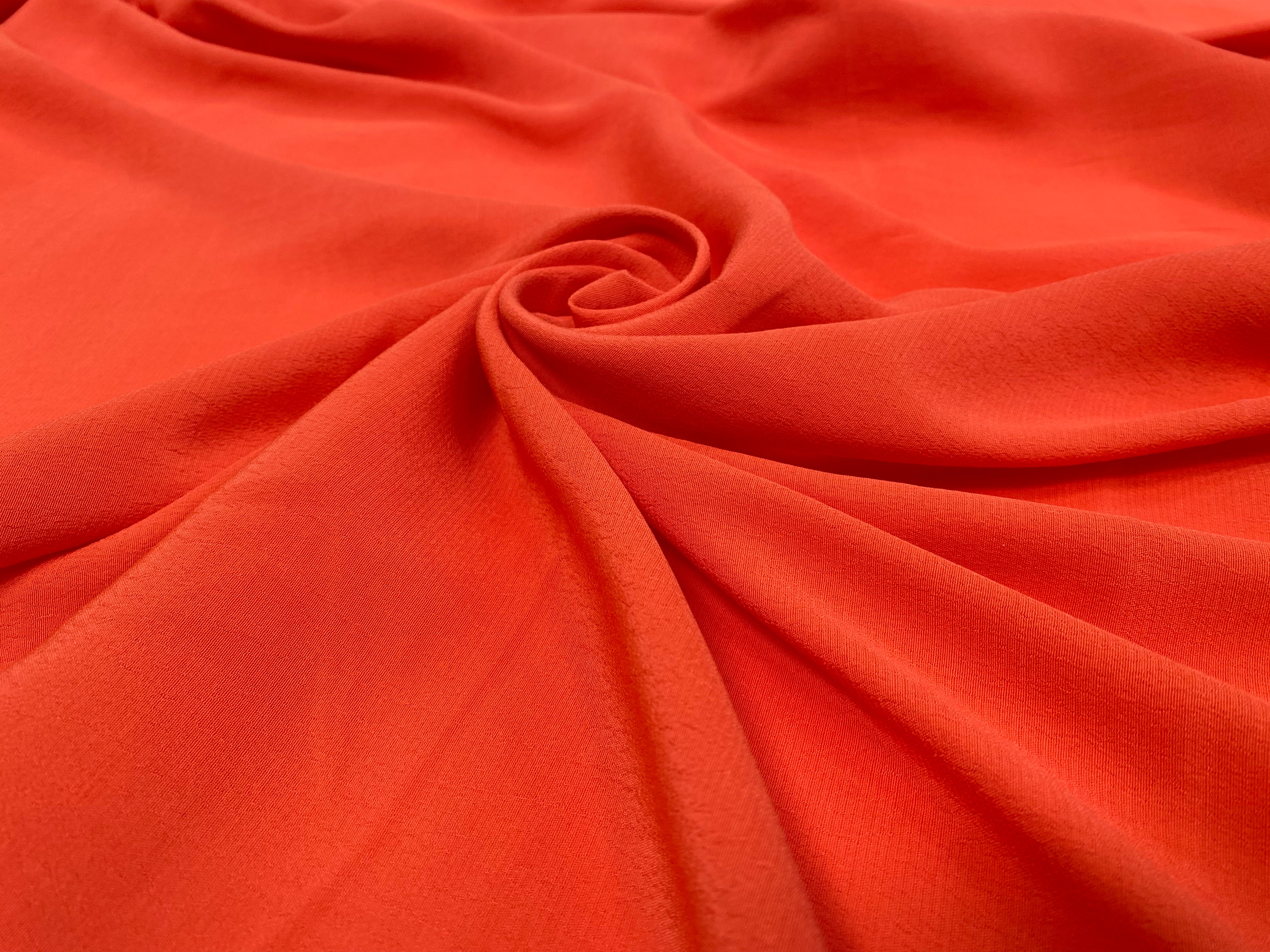 CREPE MAROCAIN VISCOSE ORANGE - My Little Coupon