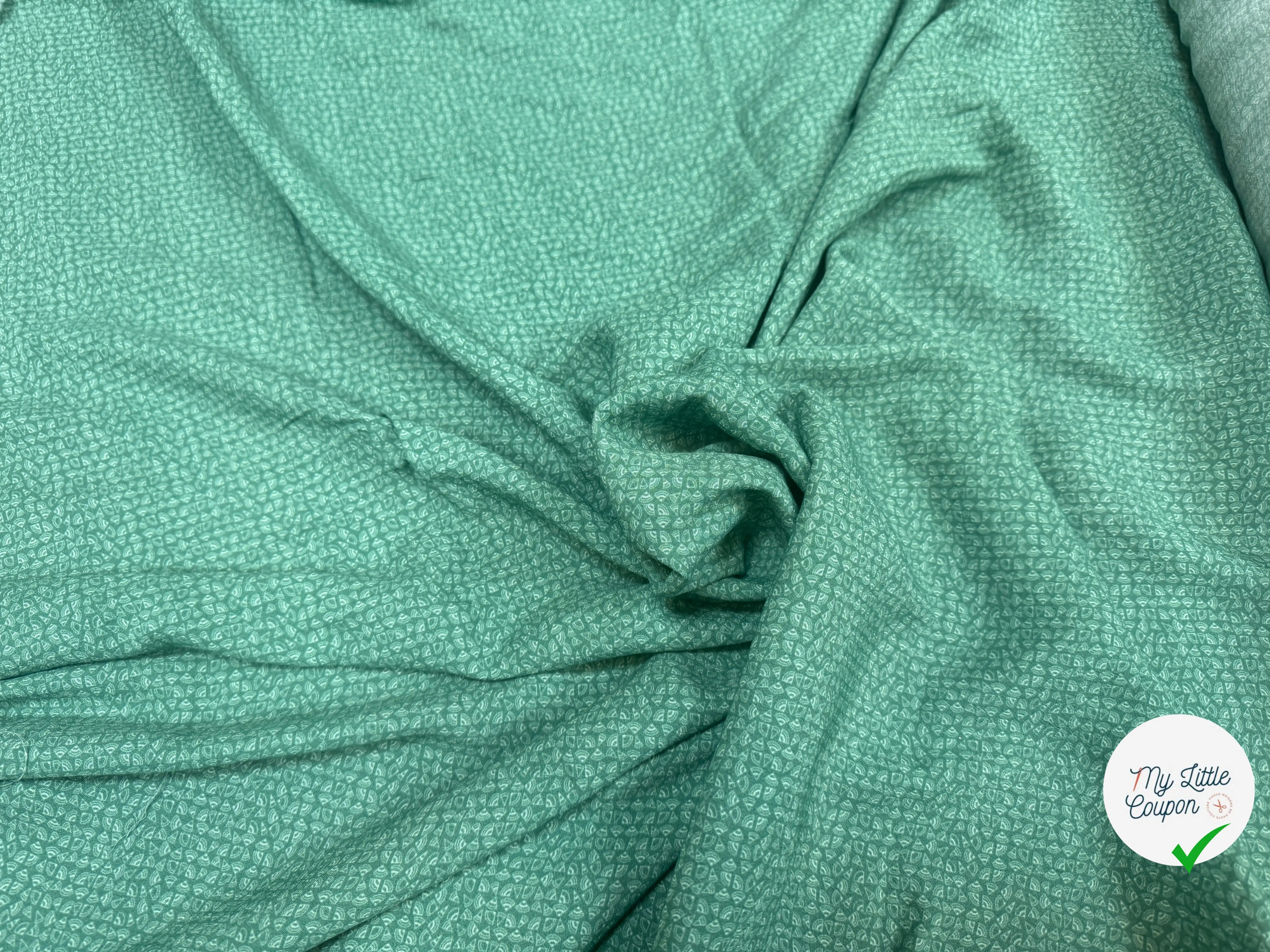 CREPE MAROCAIN VISCOSE PETIT MOTIFS - My Little Coupon