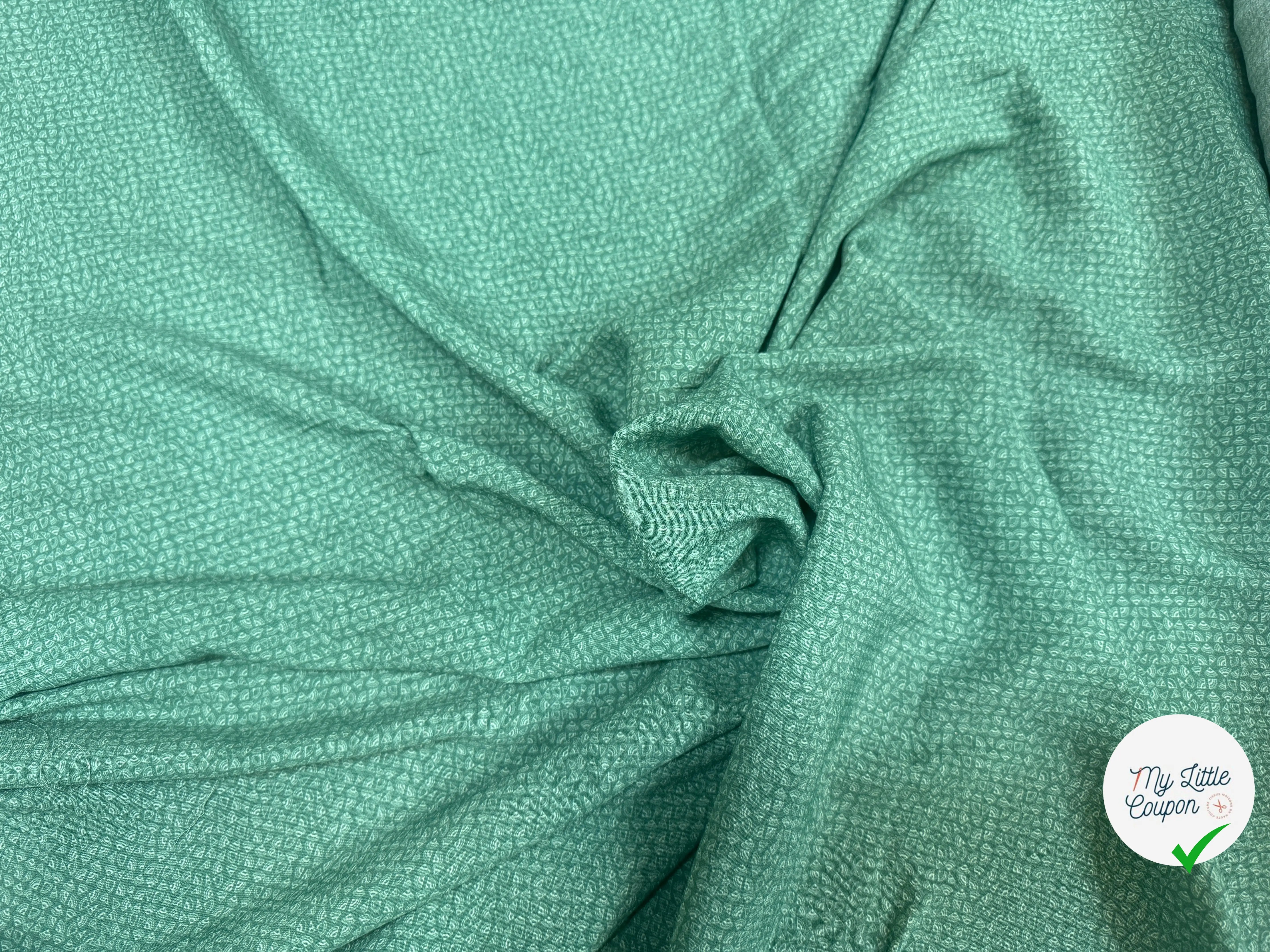 CREPE MAROCAIN VISCOSE PETIT MOTIFS - My Little Coupon