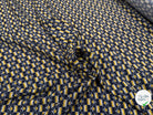 CREPE MAROCAIN VISCOSE QUALITÉ COMO MARINE FLORALIE JAUNE - My Little Coupon