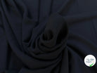 CREPE MAROCAIN VISCOSE UNI BLEU MARINE - My Little Coupon
