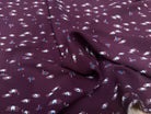 CREPE MAROCAINN VISCOSE BOURGUNDY MOTIF 1 - My Little Coupon