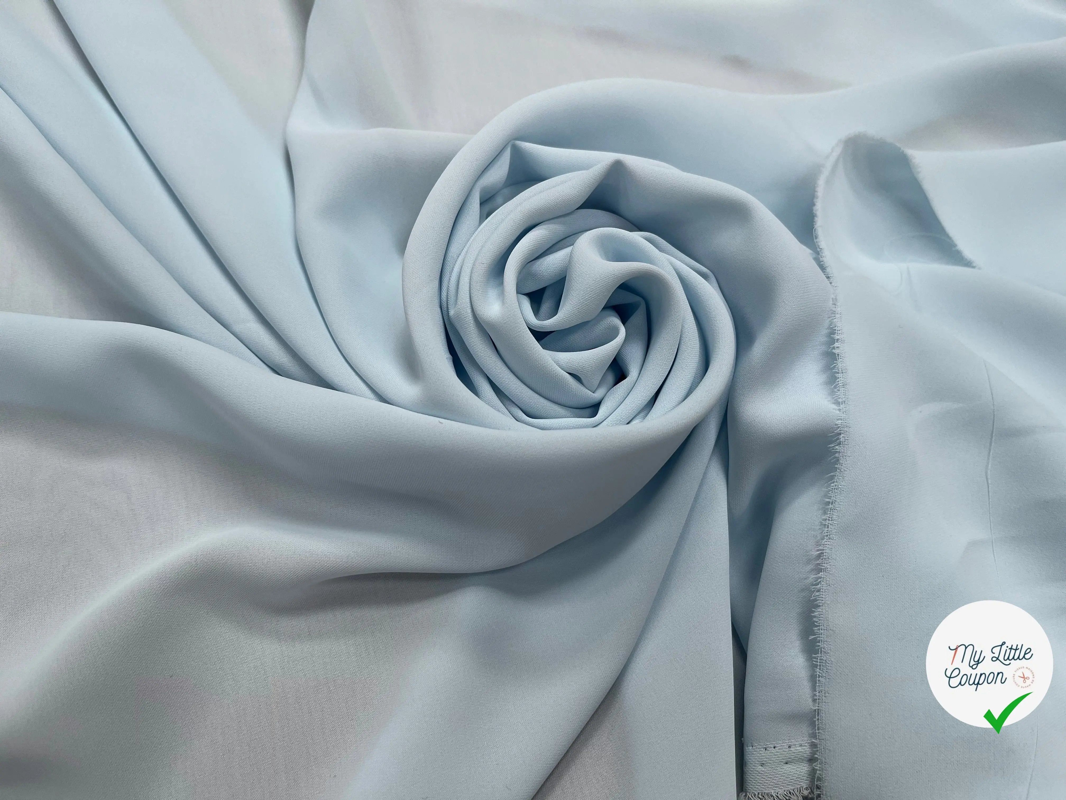 CREPE POLYESTER JAPON ULTRA DOUX ICEBERG - My Little Coupon