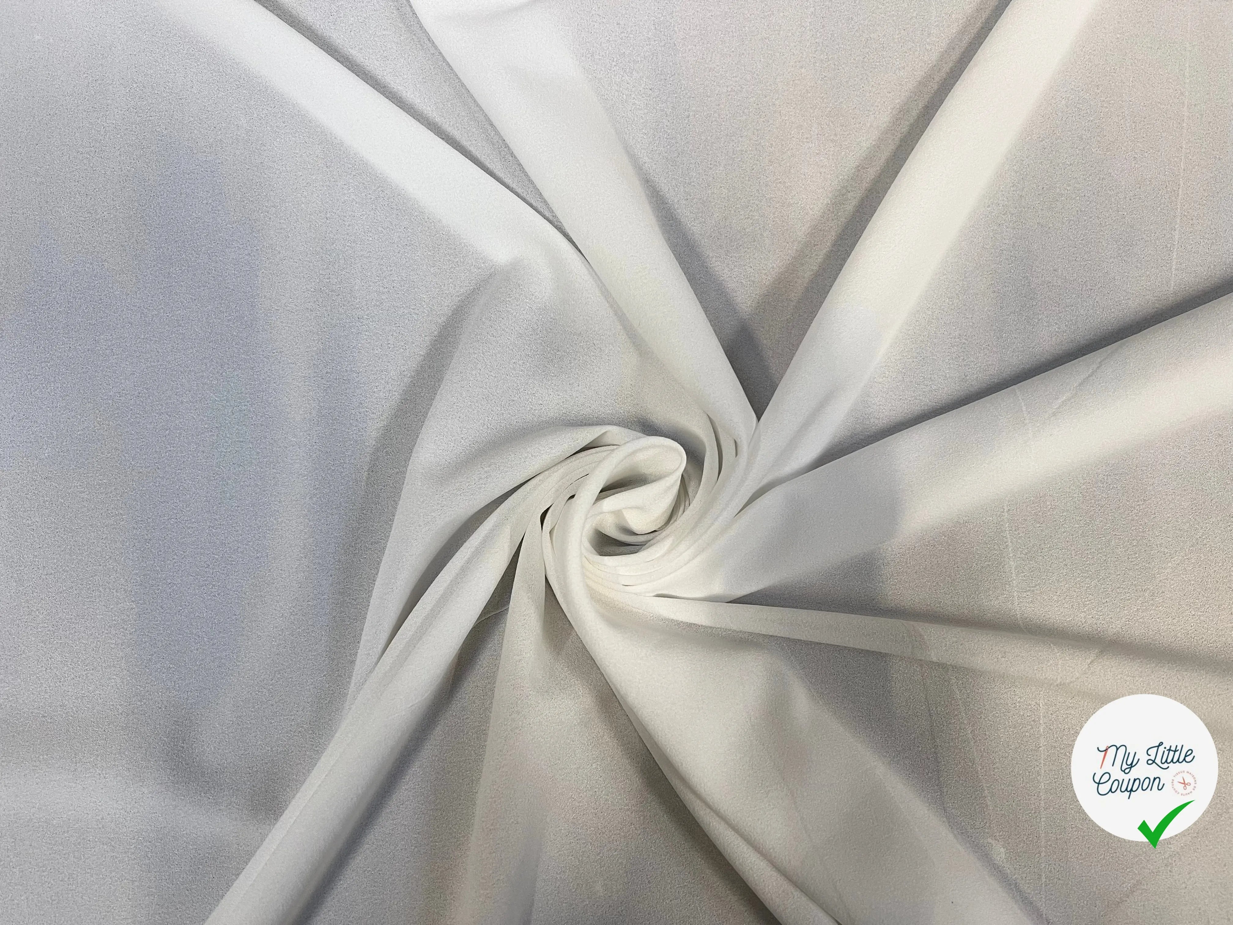 CRÊPE POLYESTER JAPONAIS BLANC - My Little Coupon