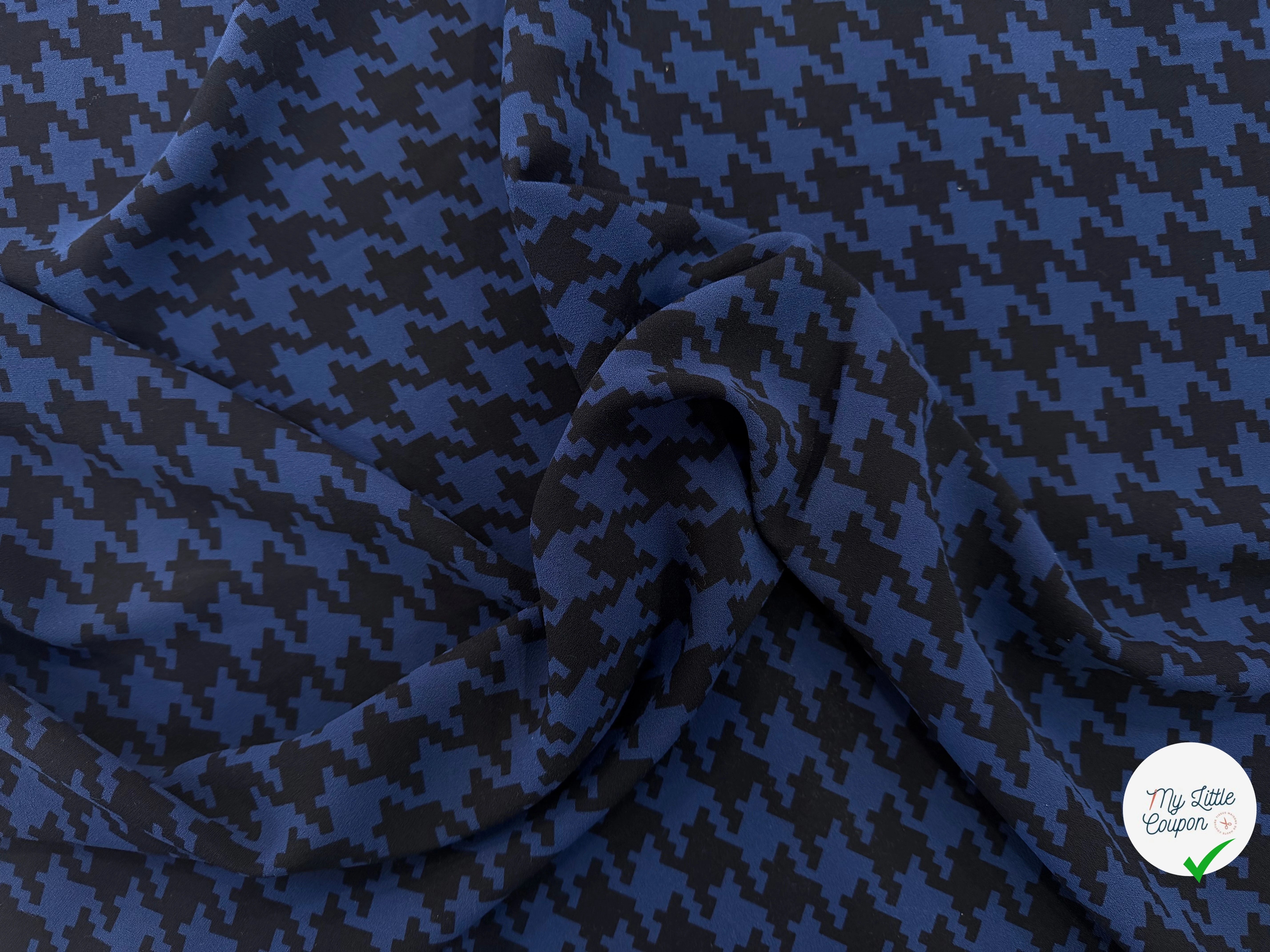 CRÊPE POLYESTER JAPONAIS PIED DE COQ - My Little Coupon