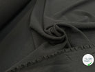CRÊPE POLYESTER LOURD CHEVRONS NOIR MSO