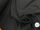CRÊPE POLYESTER LOURD CHEVRONS NOIR MSO