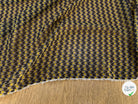 CREPE POLYESTER MOTIF GÉOMERIQUE NOIR JAUNE - My Little Coupon