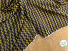 CREPE POLYESTER MOTIF GÉOMERIQUE NOIR JAUNE - My Little Coupon