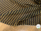 CREPE POLYESTER MOTIF GÉOMERIQUE NOIR JAUNE - My Little Coupon