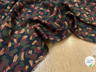 CREPE SATINÉ ARMY PACIFIQUE COEUR MOTIF TACHES - My Little Coupon