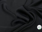CREPE SATINÉ LOURD FLUIDE NOIR 140CM - My Little Coupon
