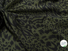 CREPE SATINÉ MOTIF LÉOPARD KAKI - My Little Coupon