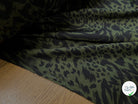 CREPE SATINÉ MOTIF LÉOPARD KAKI - My Little Coupon