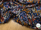 CREPE SATINÉ MOTIF PEINTURE MULTICOLORE TIE&DYE - My Little Coupon