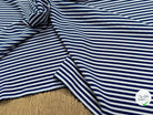 CREPE SEMI-GAUFFRÉ RAYURES BLEUES - My Little Coupon