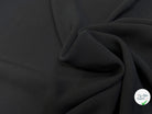 CREPE SEMI-LOURD ACETATE VISCOSE SURTEINTURE NOIR - My Little Coupon