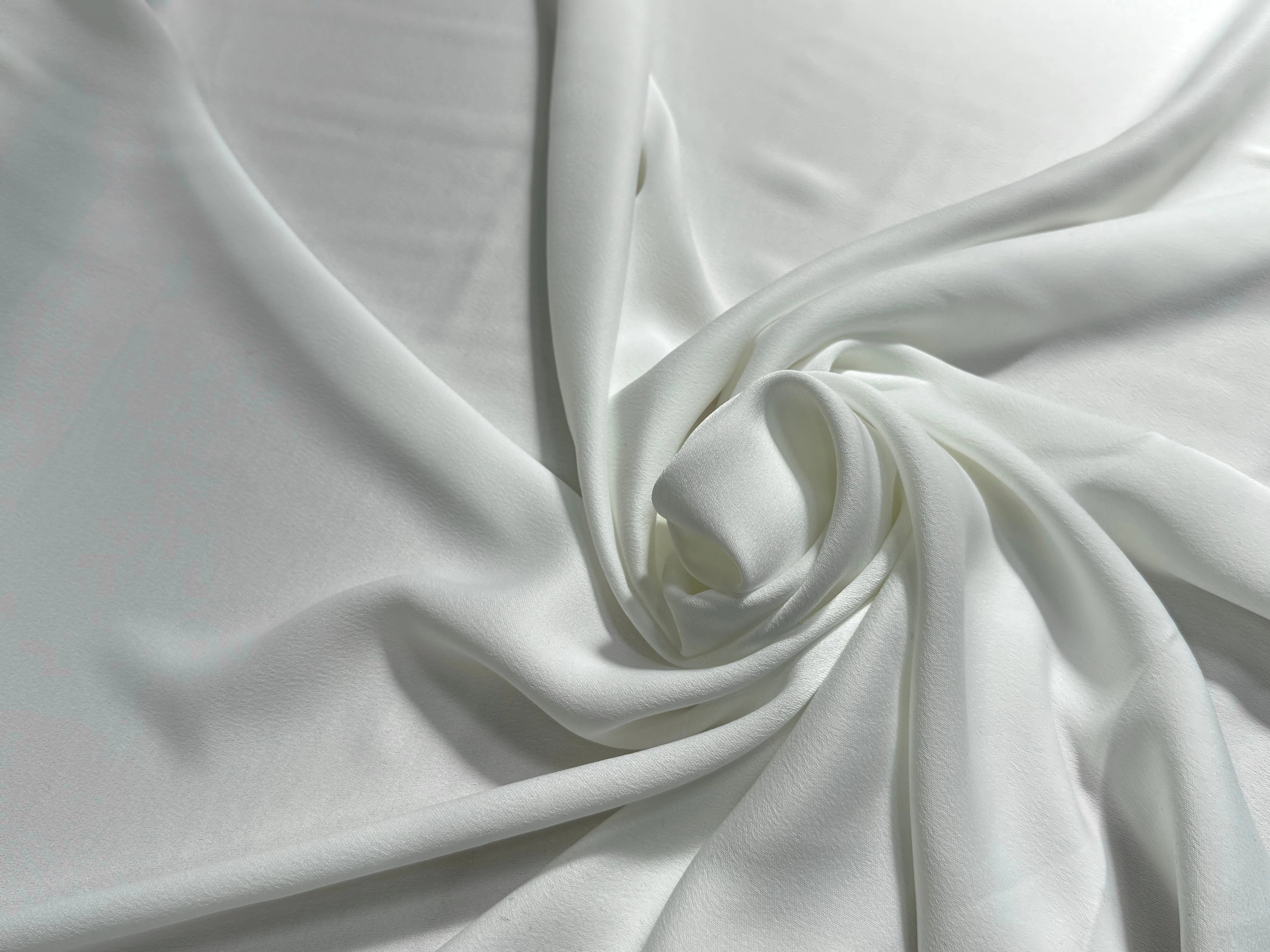 CREPE SEMI-LOURD ENVERS SATIN BLANC TOMBÉ PARFAIT - My Little Coupon