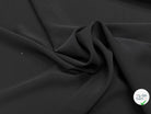 CREPE SEMI-LOURD FLUIDE NOIR LÉGÈREMENT SATINÉ 145CM - My Little Coupon