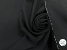 CREPE SEMI LOURD POLYESTER NOIR & STRETCH - My Little Coupon