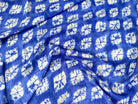 CREPE SHIBORI FOND BLEU SUPERBE TENUE - My Little Coupon