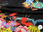 CREPE SOIE IMPRIMÉ GROSSES FLEURS MULTICOLORES - My Little Coupon