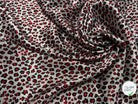 CREPE STINÉ POLYESTER IMPRIMÉ MOTIF ANIMAL LÉOPARD - My Little Coupon