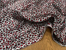 CREPE STINÉ POLYESTER IMPRIMÉ MOTIF ANIMAL LÉOPARD - My Little Coupon