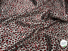 CREPE STINÉ POLYESTER IMPRIMÉ MOTIF ANIMAL LÉOPARD - My Little Coupon