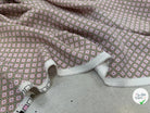 CREPE SUPERBE TENUE PRINT FLOWERS FOND ROSE - My Little Coupon