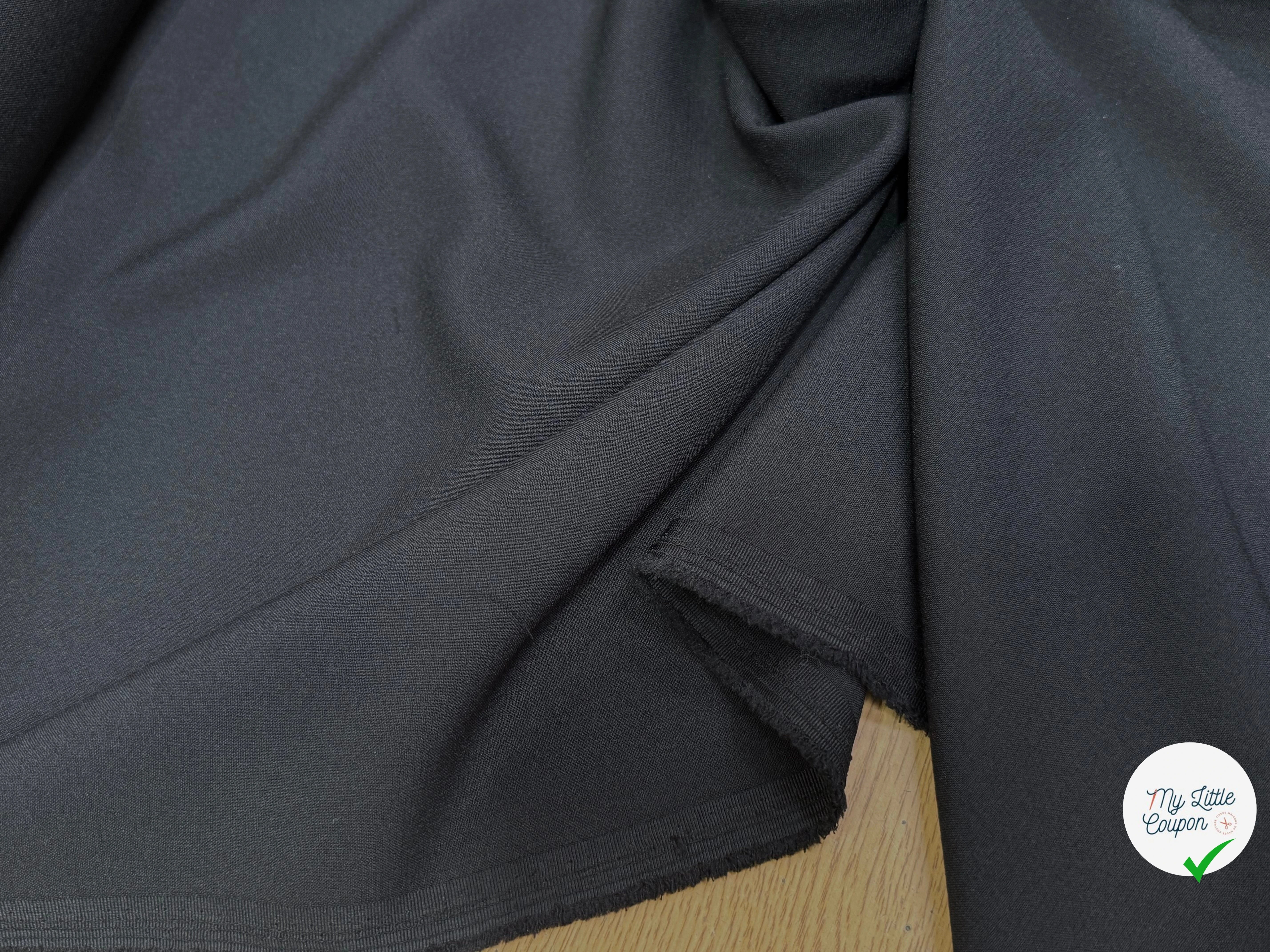 CREPE TENUE LOURDE NOIR - My Little Coupon