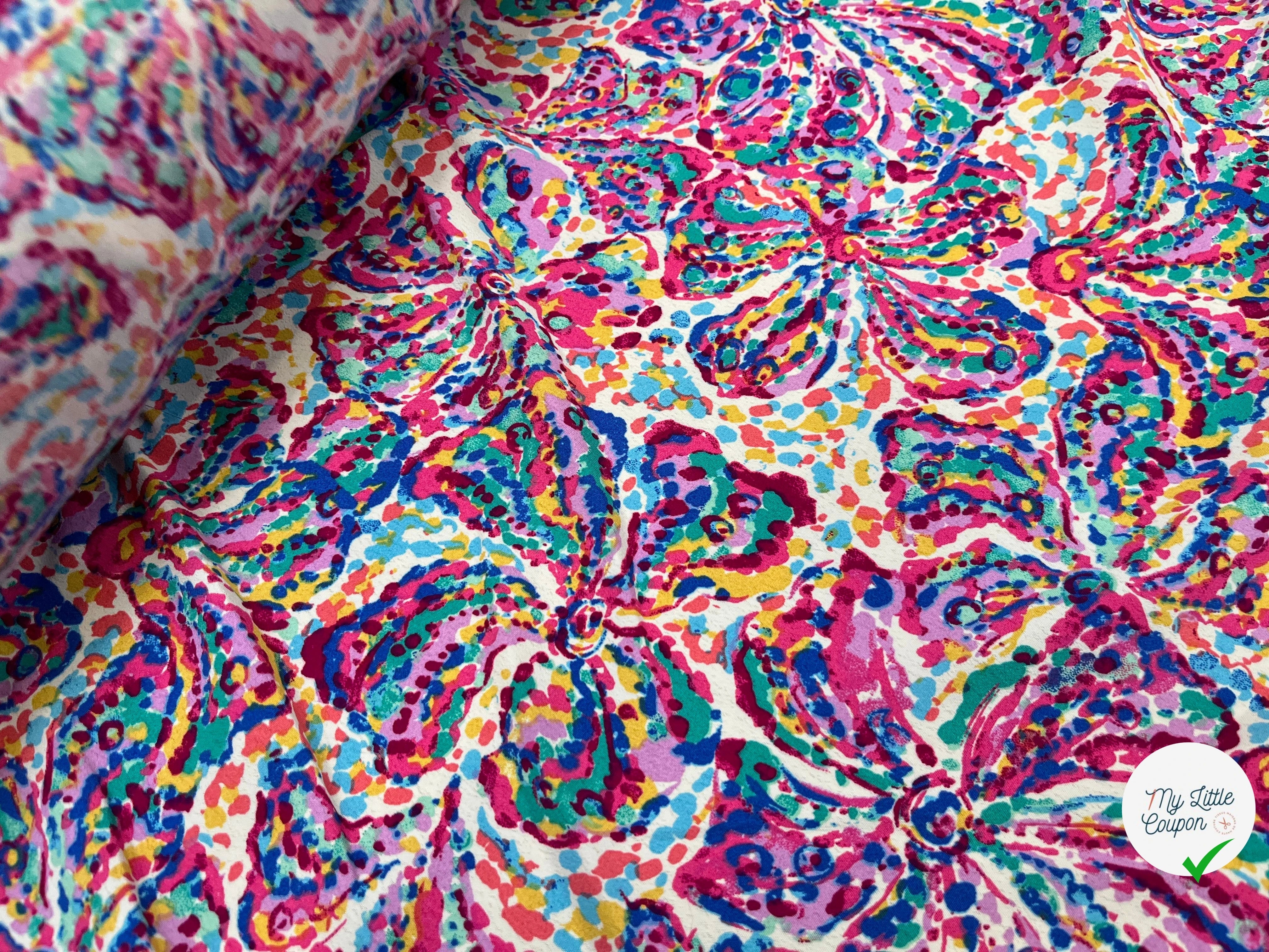 CREPE TIE AND DYE MULTICOLOR FLEUR - My Little Coupon