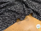 CREPE TRÈS LEGEREMENT TEXTURÉ PLUIE PEINTURE BLANCHE SUR FOND NOIR - My Little Coupon