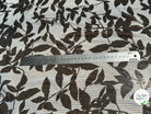 CREPE ULTRA FIN FOND BLANC IMPRIMÉ MOTIFS FEUILLAGES NOIRS - My Little Coupon