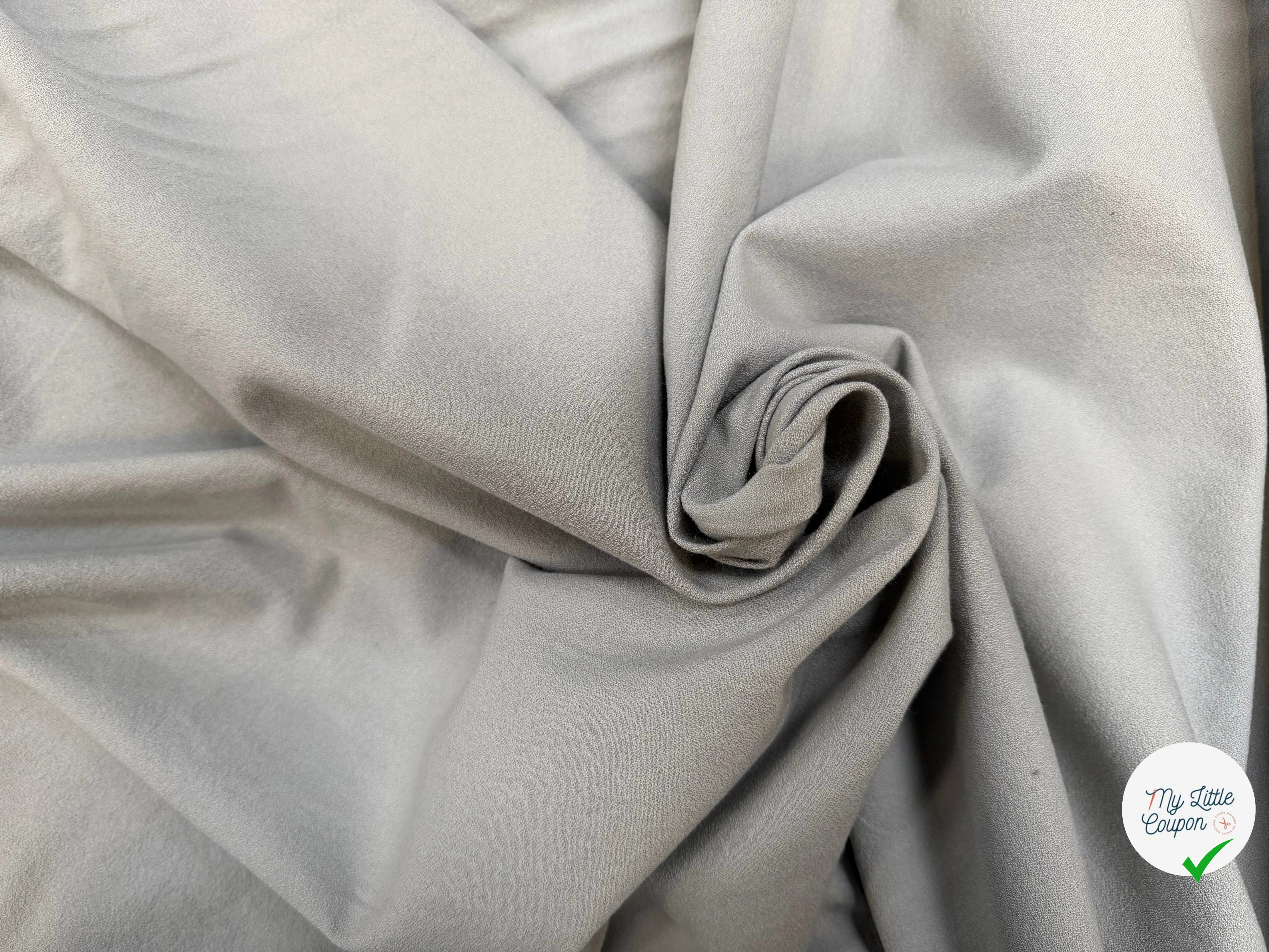 CREPE VISCOSE COTON PERLE CIEL TENUE LOURDE CHIC - My Little Coupon