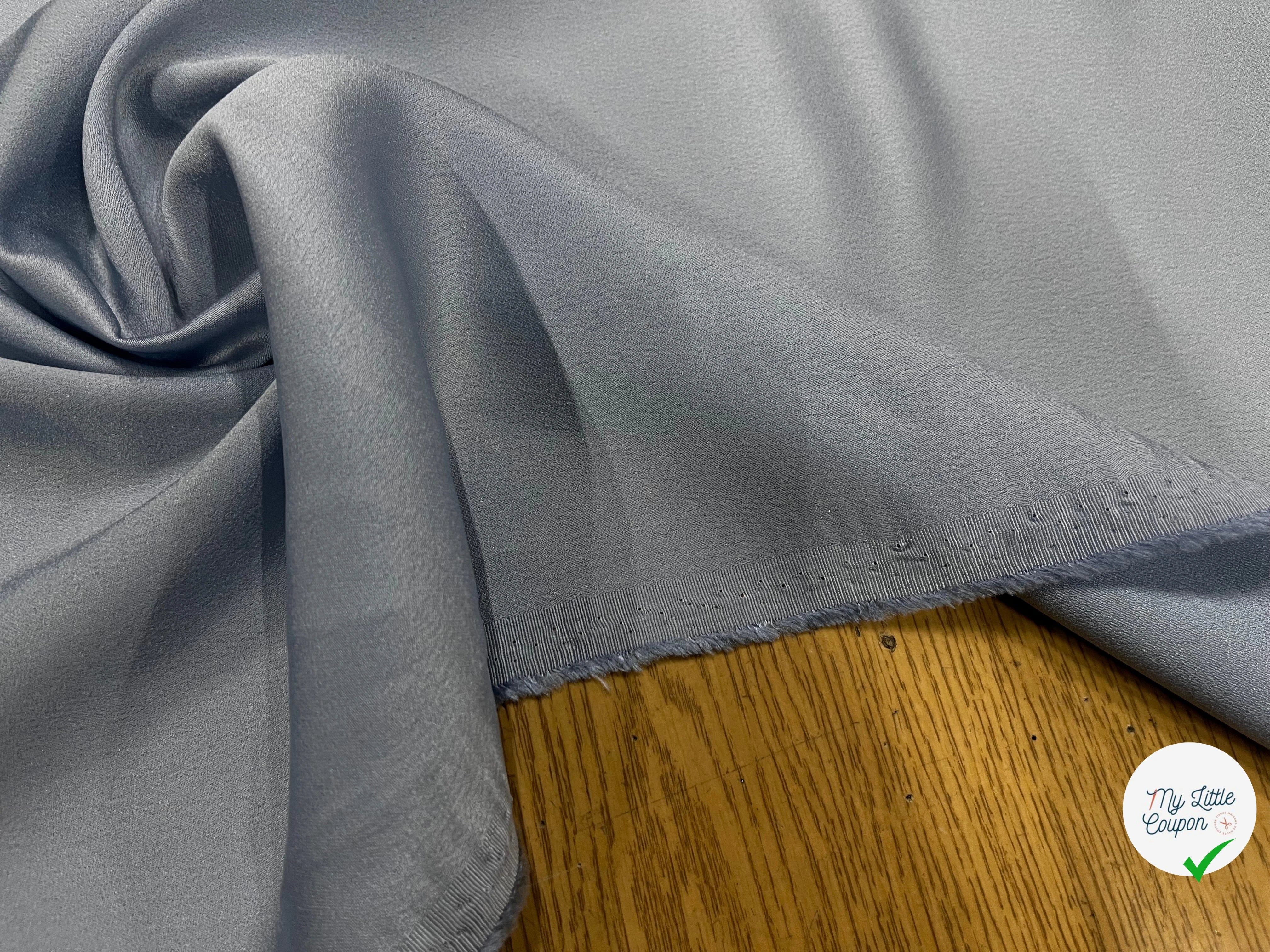 CREPE VISCOSE ENVERS SATIN BLEU FONCÉ 137CM - My Little Coupon