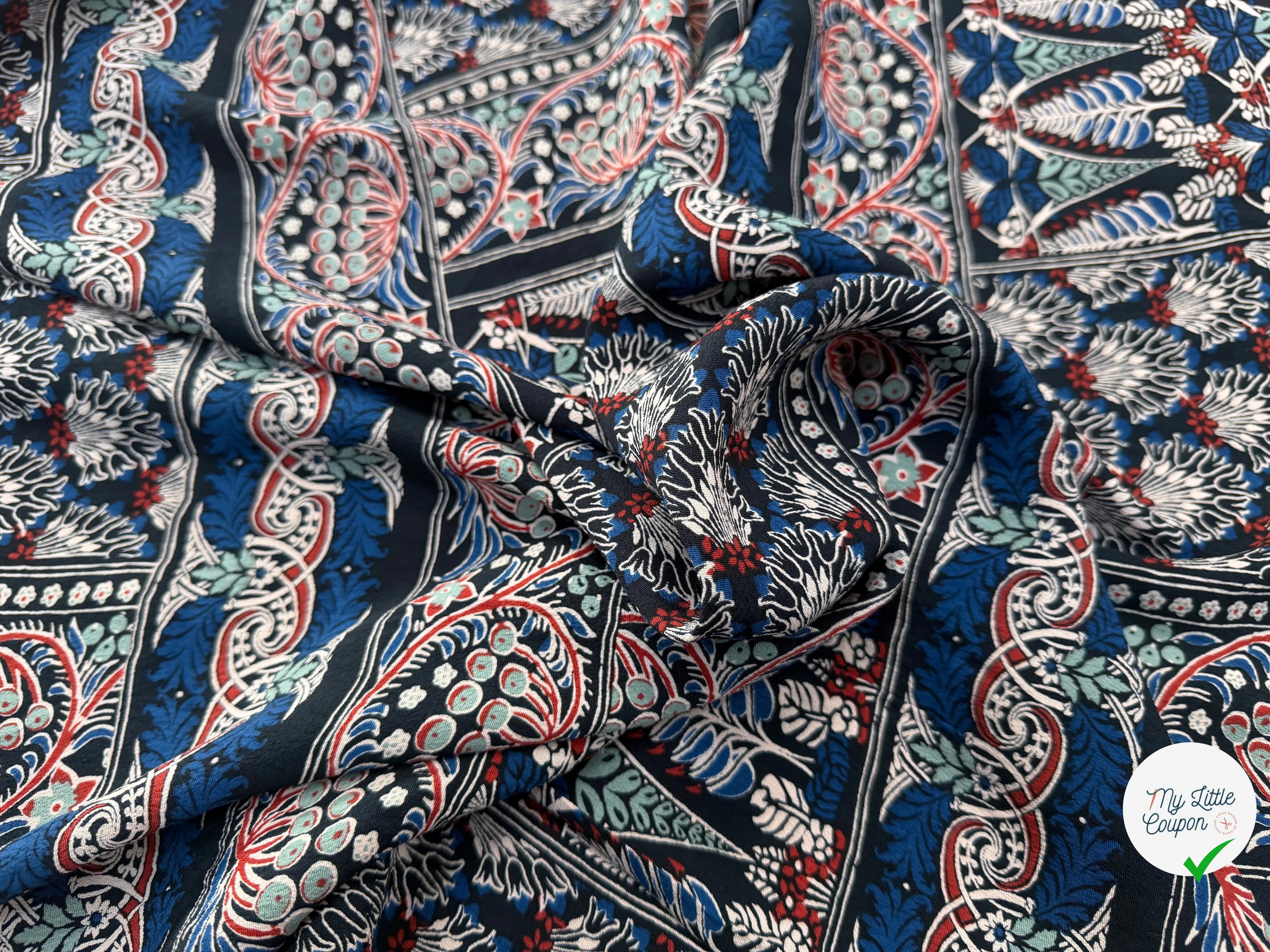 CREPE VISCOSE FEUILLAGE 130CM - My Little Coupon