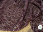 CREPE VISCOSE FEUILLAGE BOURGUNDY - My Little Coupon