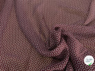 CREPE VISCOSE FEUILLAGE BOURGUNDY - My Little Coupon