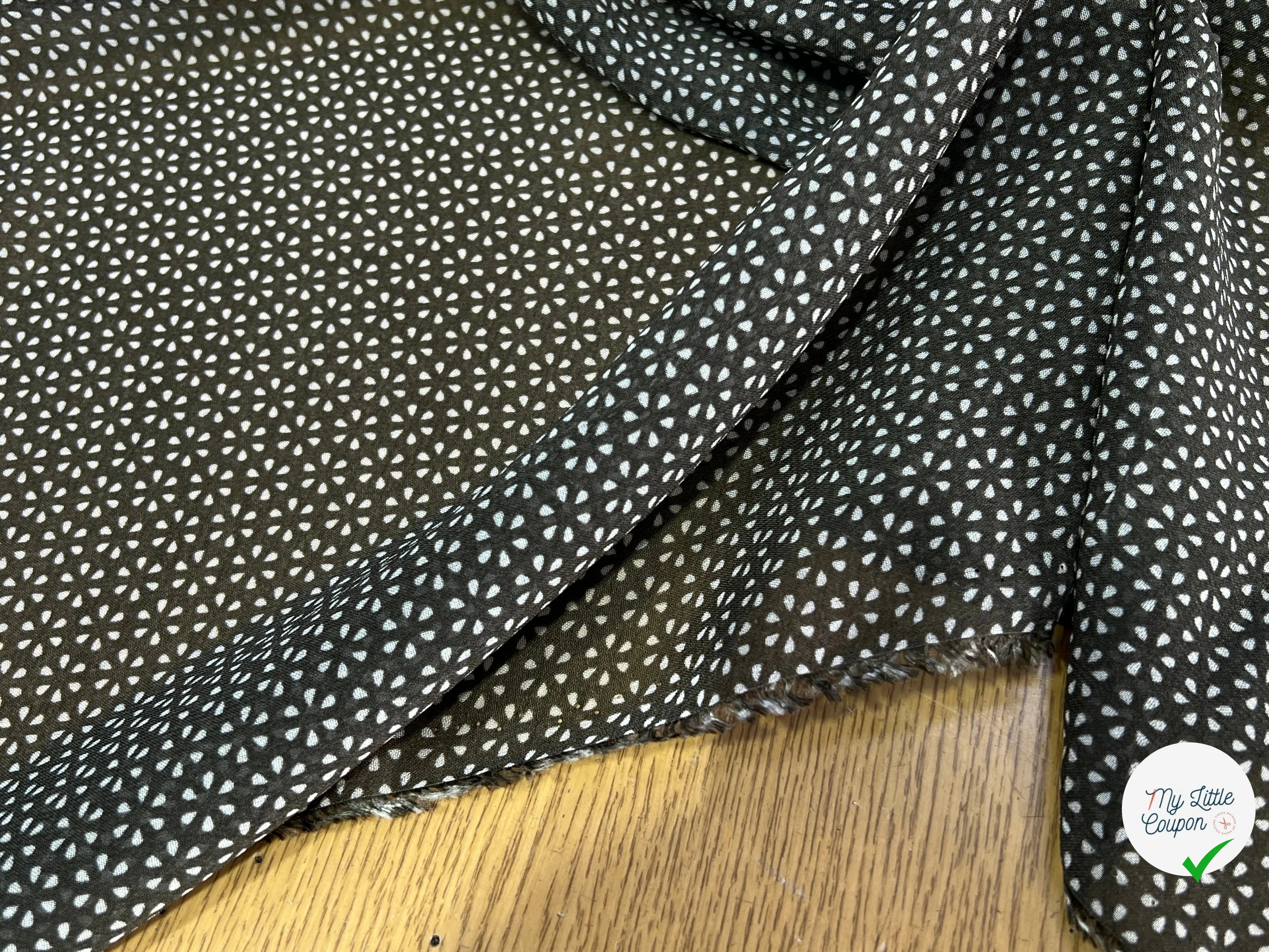 CREPE VISCOSE FEUILLAGE KAKI - My Little Coupon