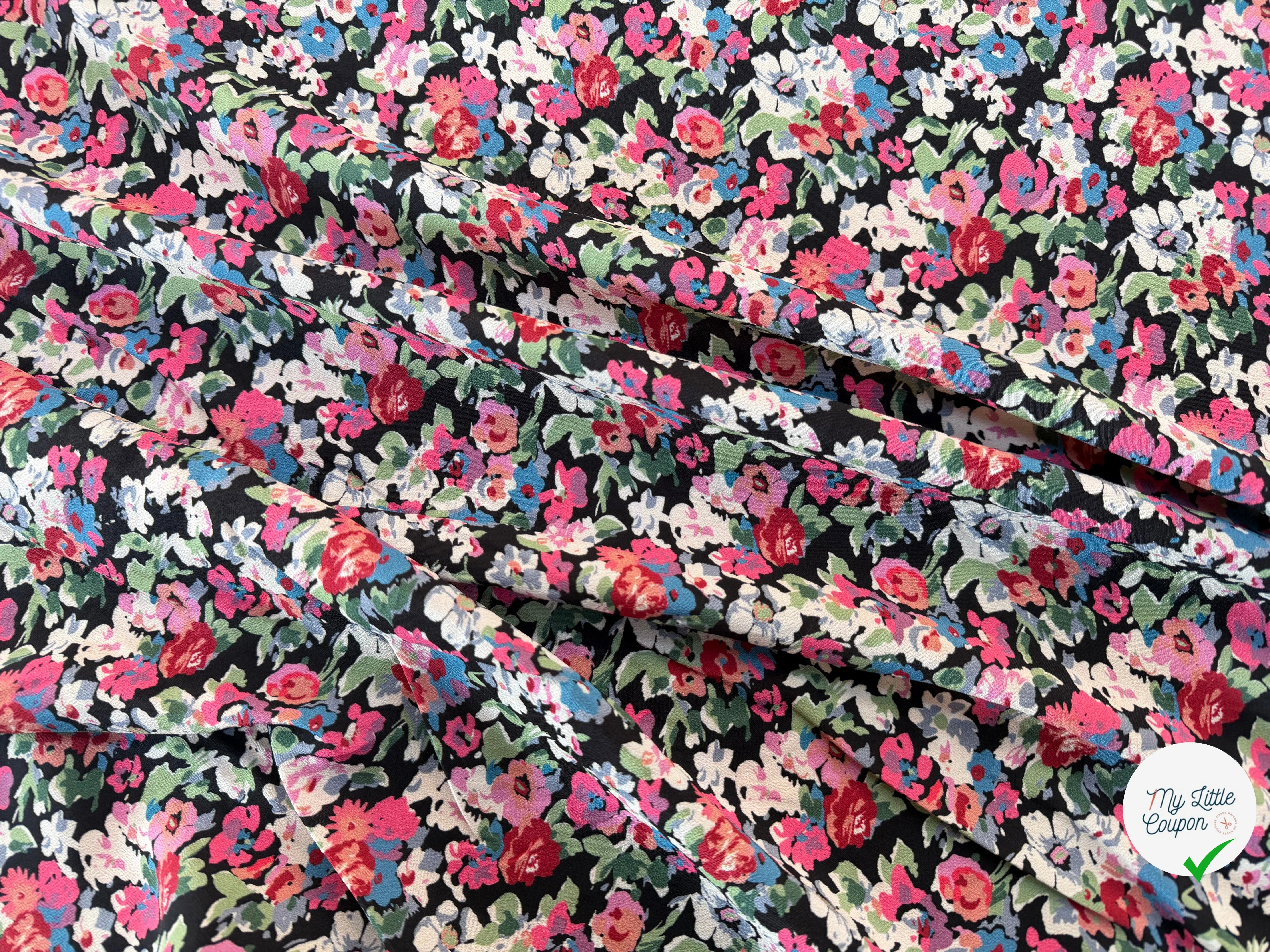 CREPE VISCOSE FLEURS - My Little Coupon